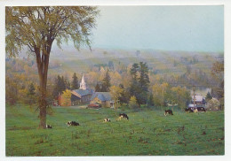 Postal Stationery Canada Cows - Farm - Church - Farm