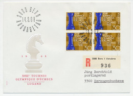 Registered Cover Switzerland 1968 Chess Tournament - Unclassified