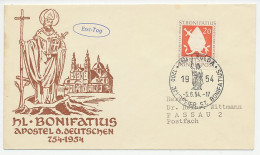 Cover / Postmark Germany 1954 St. Bonifatius - Sonstige & Ohne Zuordnung
