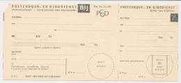 Girostortingskaart G.11 - Postcheque En Girodienst - Postwaardestukken