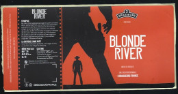 étiquette Bière France: Biere Blonde River 6% 75 Cl Brasserie 3 Brasseurs  Lezennes 59 " Western, Colt, Duel" - Bière
