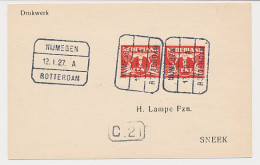 Treinblokstempel : Nijmegen - Rotterdam A 1927 - Non Classés