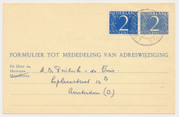 Verhuiskaart G. 24 Loosdrecht - Amsterdam 1958 - Entiers Postaux