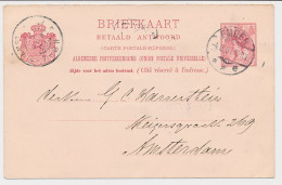 Briefkaart G. 54 A A-krt. Emden Duitsland - Amsterdam 1901 - Entiers Postaux