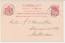 Briefkaart G. 54 A A-krt. Emden Duitsland - Amsterdam 1901 - Ganzsachen