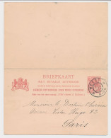 Briefkaart G. 58 B Weert - Parijs Frankrijk 1904 - Postwaardestukken