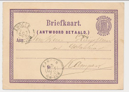 Briefkaart G. 2 V-krt. Zwolle - Kampen 1872 - Entiers Postaux
