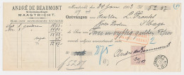 Maastricht - Den Haag 1903 - Kwitantie - Unclassified