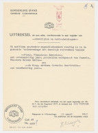 Gemeente Leges Machinestempel F 1.- S Gravenhage 1957 - Fiscale Zegels