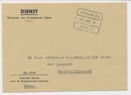 Treinblokstempel : Groningen - Zwolle H 1948 - Unclassified