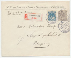 Em. Bontkraag Aangetekend Den Haag - Duitsland 1911 - Non Classés