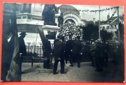 Carte Photo : Inauguration Du Monument Des Trois Sièges - Dépôt De La Couronne... - Other & Unclassified