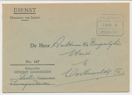 Treinblokstempel : Groningen - Leeuwarden A 1948 - Non Classés