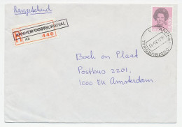 Em. Beatrix Aangetekend Arnhem 1985 - Overstempeld Strookje - Unclassified