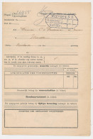 Vrachtbrief Staats Spoorwegen Den Haag - Woerden 1912 - Zonder Classificatie