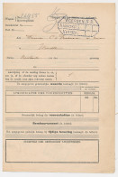 Vrachtbrief Staats Spoorwegen Den Haag - Woerden 1912 - Unclassified