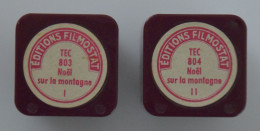 2 Films éditions FILMOSTAT Pour PATHEORAMA Avec Boite D'origine - Noël Sur La Montagne I & II Tec 803 & 804 - Pellicole Cinematografiche: 35mm-16mm-9,5+8+S8mm