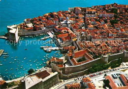 72712997 Dubrovnik Ragusa Fliegeraufnahme Mit Hafen Dubrovnik - Croacia