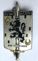 Insigne Militaire - 34e Groupement De Camp - DRAGO Paris G2721 - Landmacht