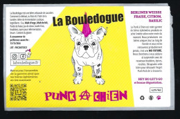étiquette Bière France: Biere Artisanale La Bouledogue  Punk A Chien 4,5% 75 Cl Brasserie La Bouledogue Villebon Sur Yve - Bier