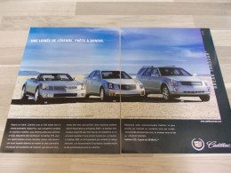 Reclame Advertentie Uit Oud Tijdschrift 2003 - Cadillac CTS - Cadillac XLR - Cadillac SRX 4X4 - Publicités