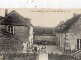 POILLY-SUR-SEREIN ECOLE DES FILLES LA COUR 1908 - Autres & Non Classés