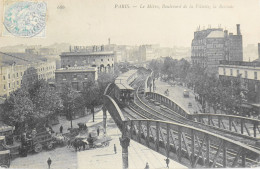 CPA. [75] > PARIS > N° 686 - Le Metro. Boulevard De La Villette , La Rotonde - 1906 - TBE - Pariser Métro, Bahnhöfe