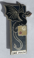 Insigne Militaire -  2ème Régiment De Dragons - Condé Dragons - Ballard H171 - Armée De Terre
