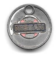 Jeton De Caddie  Utilisé  Automobiles  NISSAN  Verso  G J S  S.A   Recto  Verso - Trolley Token/Shopping Trolley Chip