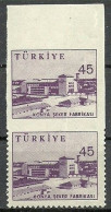 Turkey; 1959 Pictorial Postage Stamp 45 K. ERROR "Partially  Imperf." - Nuevos