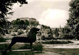 72712059 Blankenburg Harz Blick Vom Kleinen Schloss Museum Loewenskulptur Blanke - Blankenburg