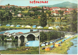 RETOURNAC (43) Carte Multivues - Le Camping  CPSM  GF - Retournac