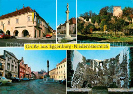 72711601 Eggenburg Niederoesterreich Hauptplatz Sparkasse Pranger Stadtmauer Sch - Altri & Non Classificati