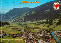 72711595 Zell Ziller Tirol Sommer Und Wintererholungsort Fliegeraufnahme Alpenpa - Autres & Non Classés