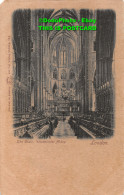 R421101 The Choir. Westminster Abbey. London. The Wrench Series No. 144 - Autres & Non Classés