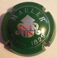 MAULER  Mousseux Suisse  Fond Vert , Argent Et Rouge - Schaumwein - Sekt