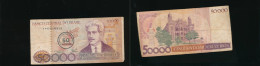 Billet BRASIL - 50 CRUZADOS On 50 000 CRUZEIROS - Brasilien