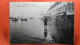 CPA (75)  Crue De La Seine. Quai De La Gare.(7A.908) - Inondations De 1910