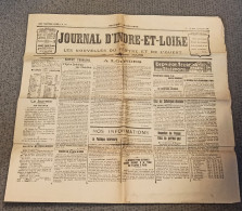 JOURNAL ANCIEN D' INDRE ET LOIRE (37)  Du 5 Juillet 1926 - Le Train Le Havre Paris Catastrophe Ferroviaire à ACHERES 78 - Otros & Sin Clasificación