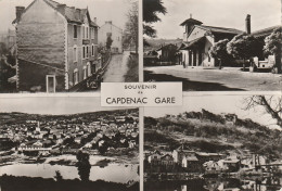 SOUVENIR De CAPDENAC-GARE (12) Carte Multivues - Hôtel Moderne - La Gare - Vue Générale   CPSM GF - Autres & Non Classés