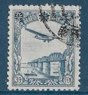 Mandchourie/Mandchoukouo**- 1936-37 - Avion Survolant Le Pont De Fer Du Sungari - YT N° PA29 Oblitéré. - 1932-45 Manchuria (Manchukuo)