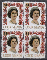 Cook Islands 1967 - QUEEN ELISABETH - BLOC X 4 - Michel 20 Eur. - MNH - Royalties, Royals