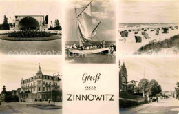 72710468 Zinnowitz Ostseebad Konzertpavillon Ferienheim Glueck Auf Segelboot Str - Zinnowitz