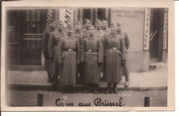 BRUSSEL  DUITSE MILITAIREN FOTO GRÜSS AUS BRUSSEL PHOTO 1940-1945 1296 D1 - Oorlog 1939-45