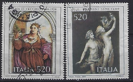 Italy 1980  Italienische Kunst (o) Mi.1736-1737 - 1971-80: Oblitérés