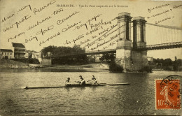 CPA (Lot Et Garonne) - MARMANDE - Vue Du Pont Suspendu Sur La Garonne - Marmande
