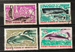 Lot De 4 Timbres Oblitérés Saint Pierre Et Miquelon 1969 Yt N° 391 À 394 - Oblitérés