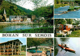 72709476 Bohan-sur-Semois Teilansichten Partie Am Fluss Camingplatz Bruecke Kanu - Other & Unclassified