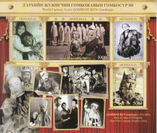 2022 Mongolia GOMBODUREN Drama Actor Film Cinema  Souvenir Sheet MNH - Mongolië