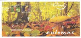 COLLECTOR - Les Exclusifs - Automne - Champignon - 4 Timbres Autocollants -  (C 122) - Collectors